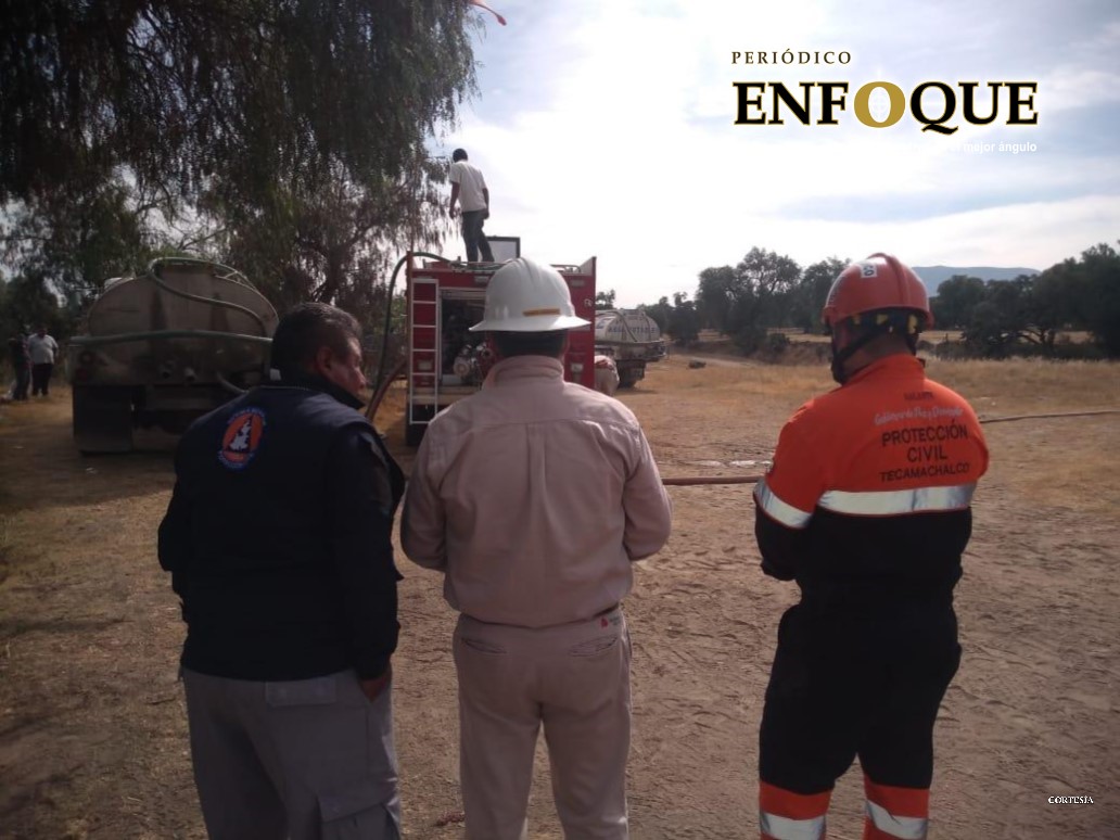 Controlan fuga de Gas LP en Tecamachalco