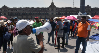 CNTE anunció paro indefinido en el Zócalo Capitalino 