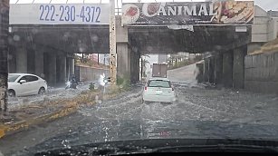 Fuerte Tormenta con Granizo y Vientos Azota Puebla: Inundaciones y Caída de Árboles