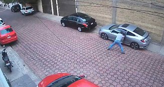 Hombre enfrenta a ladrón que intentaba llevarse un automóvil, pero es atacado con arma de fuego