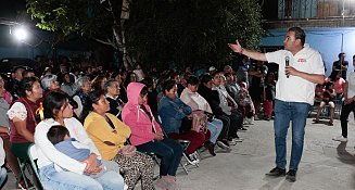 Víctor Galeazzi llama a votar con reflexión en San Andrés Cholula
