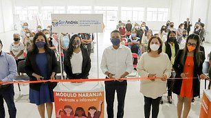 Ayuntamiento de San Andrés Cholula buscará instalar 10 Módulos Naranjas en las juntas auxiliares del municipio 
