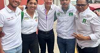 Mauricio Lozano recibe respaldo total del PVEM para la alcandía cholulteca