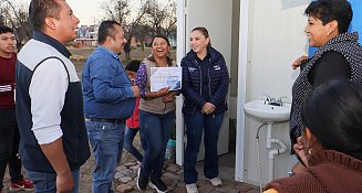 Impulsa Paola Angon mejoramiento de viviendas en San Pedro Cholula