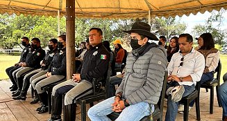 Reciben capacitación elementos de la Policía Montada de San Andrés Cholula 
