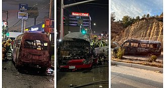Ola de ataques en Baja California, civiles armados incendiaron vehículos
