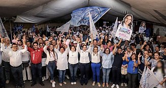  Guadalupe Cuautle realiza octavo cierre de campaña en la Delegación Atlixcáyotl