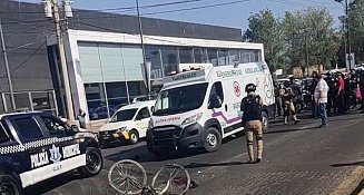 Tráiler embiste a ciclista en la carretera Santa Ana Chiautempan – Puebla