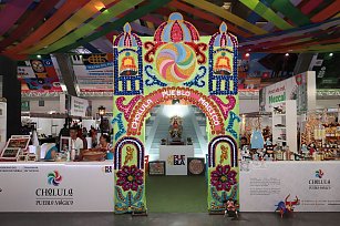 Inaugurado Stand del Pueblo Mágico de Cholula en la Feria de Puebla 2024