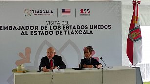 Reconoce Ken Salazar trabajo en materia de seguridad en Tlaxcala