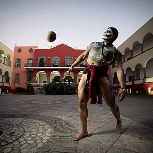 Ulamalliztli, el juego de pelota de cadera que prevalece en Tlaxcala