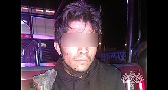 Policía detiene aun presunto asaltante de transporte de carga en la autopista México-Puebla