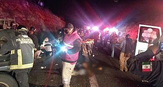 Camión con migrantes se accidenta en la México - Veracruz; hay 6 muertos y 11 heridos