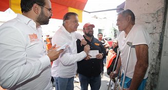 Fernando Morales y Movimiento Ciudadano recorren San Pedro Cholula en búsqueda del diálogo con la ciudadanía