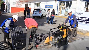 Ayuntamiento de San Pedro Cholula inició con las labores de rehabilitación del alcantarillado pluvial 