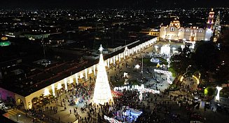 Llega la navidad a San Pedro Cholula con más de 1.5 millones de luces