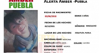 Alerta Amber: Se busca a Alexis Sánchez de 3 años, fue robado en Zoquitlán