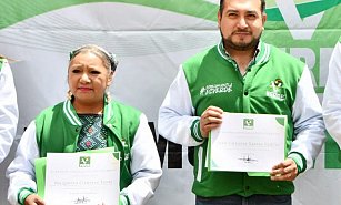 Margarita Cisneros Tzoni y Salvador Santos Cedillo son candidatos del PVEM