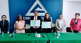 CANACO SERVyTUR Tlaxcala firma convenio con REDMUEM para fortalecer a las mujeres empresarias del estado