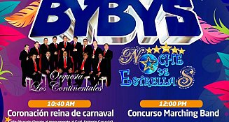 Invita Apetatitlán al baile de Los Bybys en el remate de Carnaval