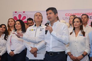 Eduardo Rivera insta a Alejandro Armenta a aceptar debates en campaña electoral 