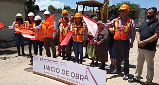 Inicia desarrollo de obra de adoquinamiento en el municipio de Amaxac de Guerrero