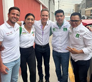 Mauricio Lozano recibe respaldo total del PVEM para la alcandía cholulteca