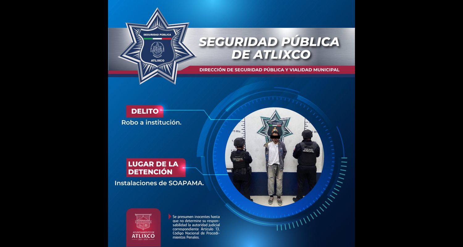 Detenidos Atlixco
