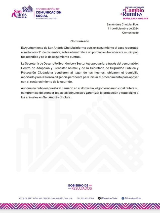 COMUNICADO