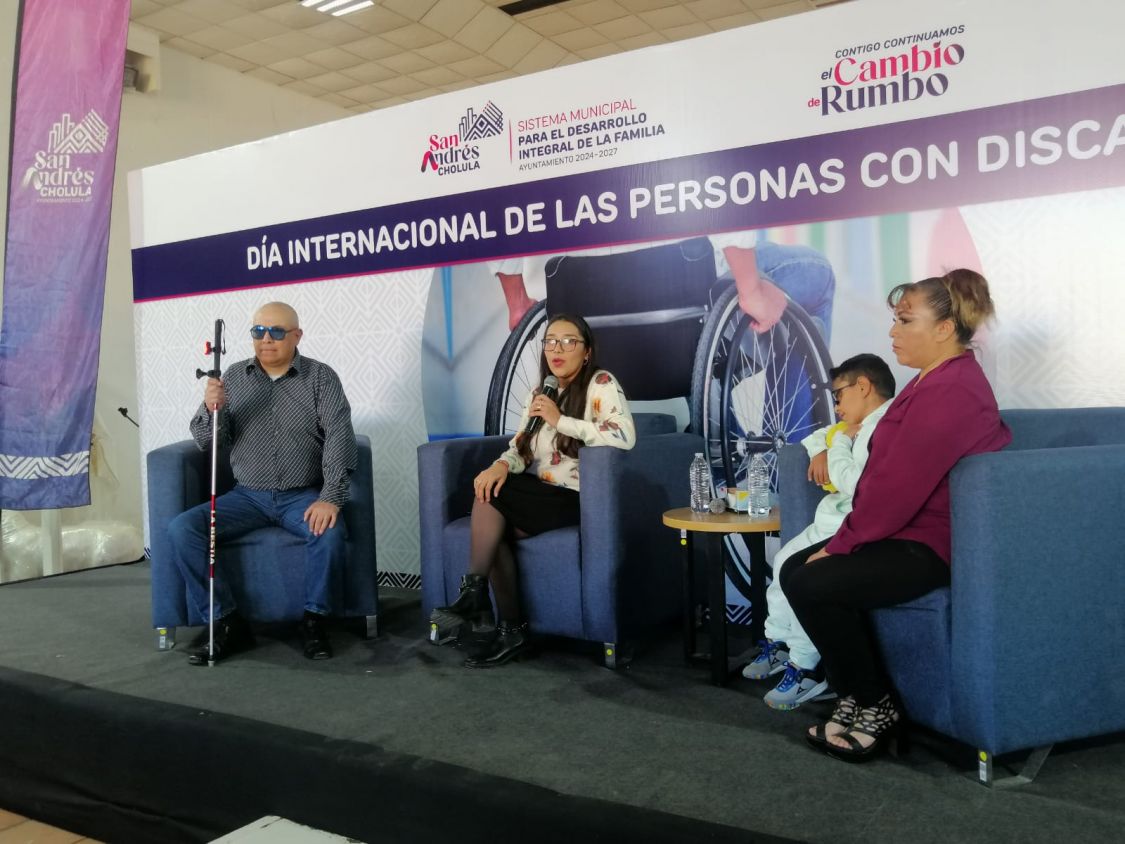 Refuerza Lupita Cuautle la atención a Personas con Discapacidad en San Andrés Cholula