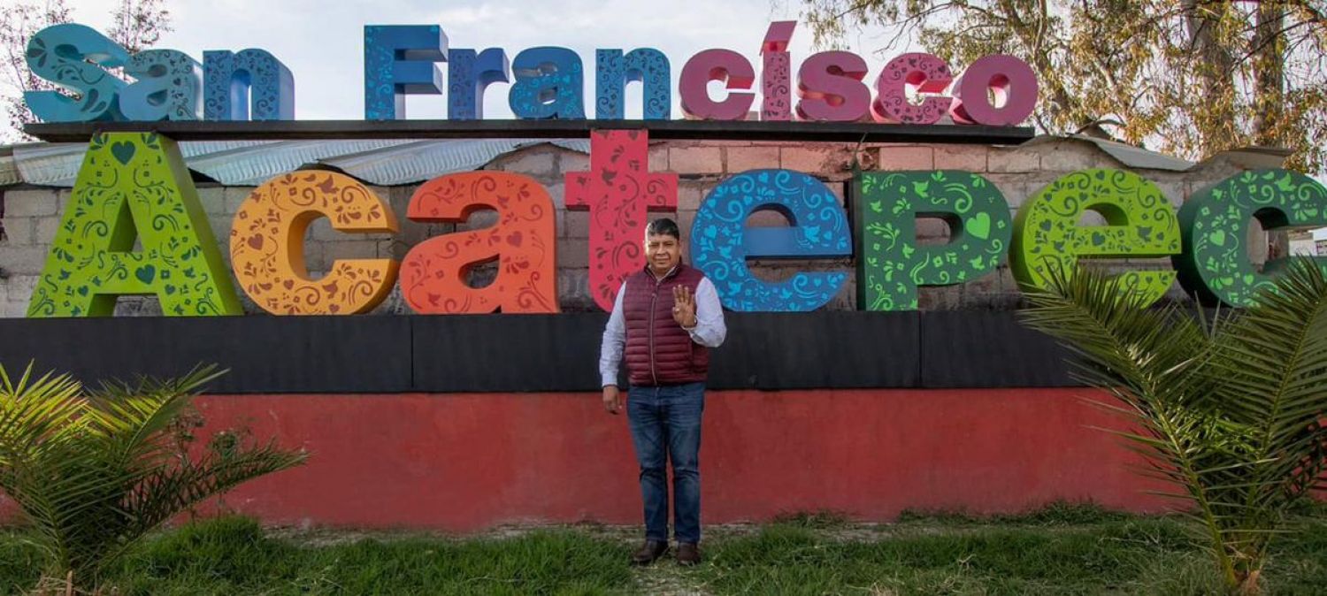 Roberto Maxil continúa caminatas ahora en inspectoría "Emiliano Zapata" y la junta auxiliar de San Francisco Acatepec