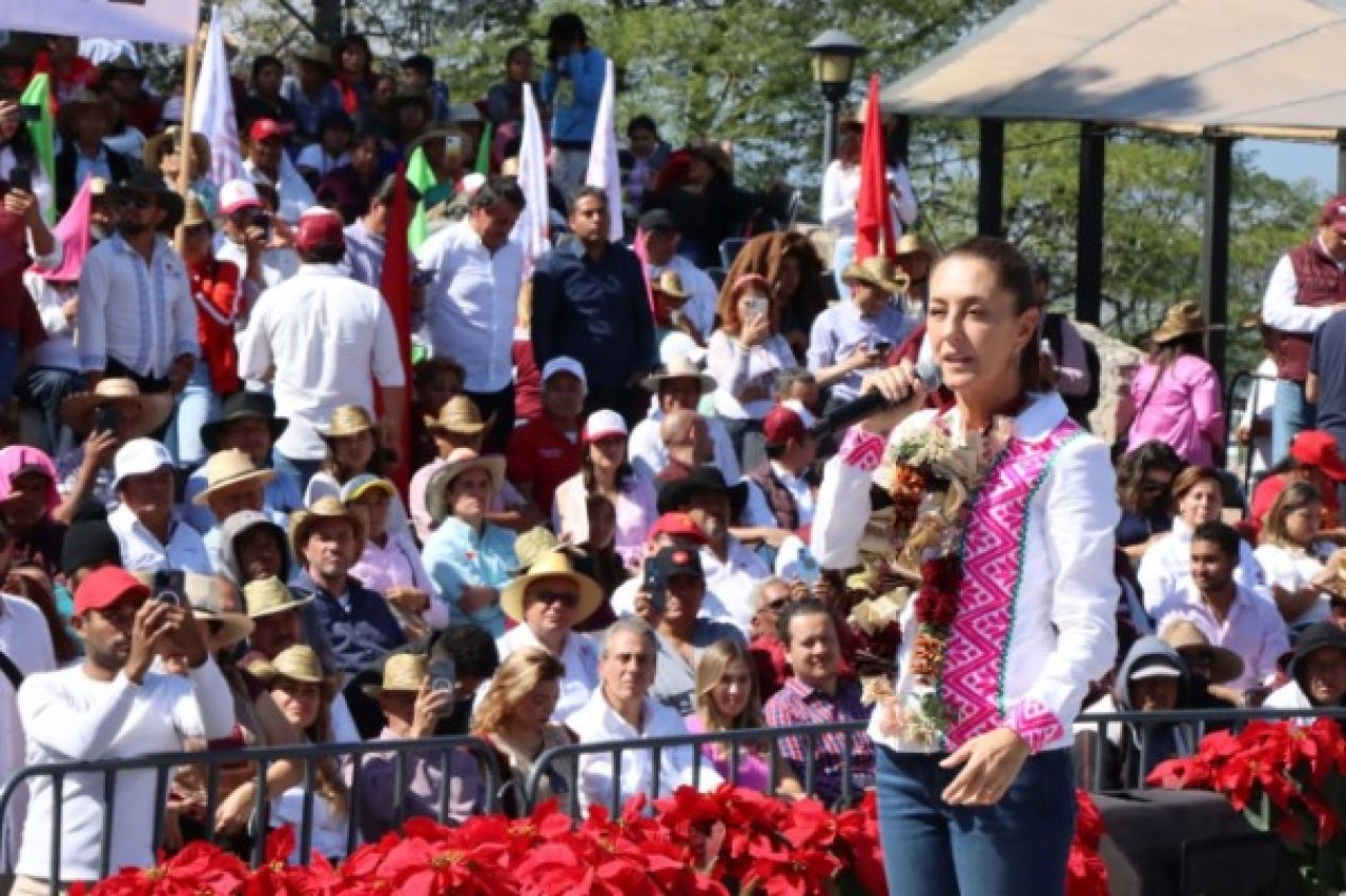 Claudia Sheinbaum expresa apoyo a Alejandro Armenta tras cierre de precampaña