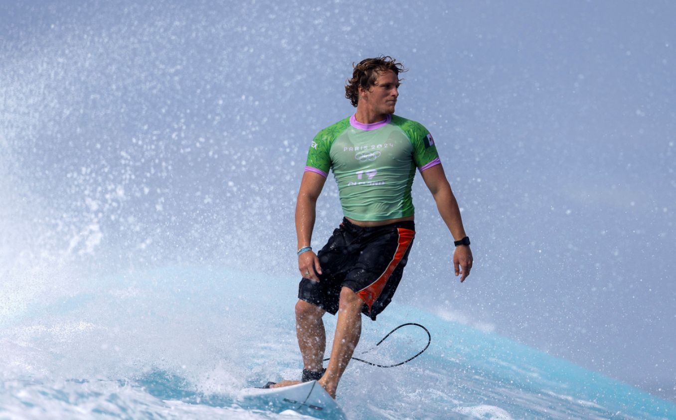 Surfista mexicano es eliminado de los Juegos Olímpicos París 2024
