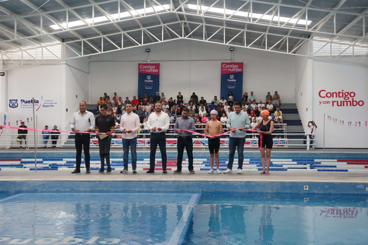  Adán Domínguez Inaugura la Renovación del Complejo Acuático Multideportivo Sur con una Inversión de 24.6 Millones de Pesos