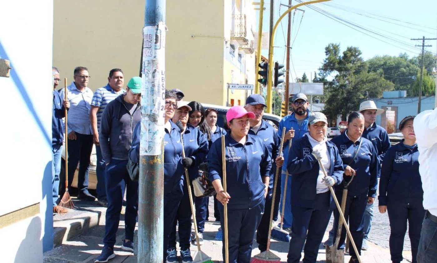 Realiza Apetatitlán trabajos de limpieza y mantenimiento
