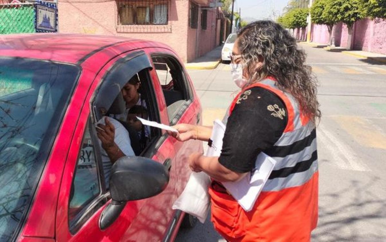 Protección Civil de San Andrés Cholula realiza acciones barrido constante ante caída de cenizo