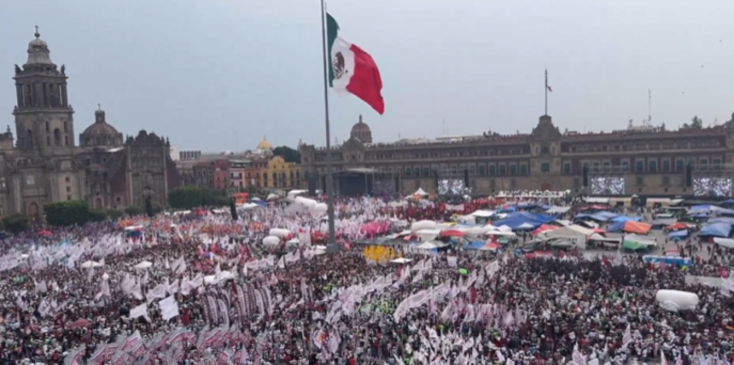 Más de medio millón de personas acudió al cierre de campaña de Sheinbaum, según Segob 