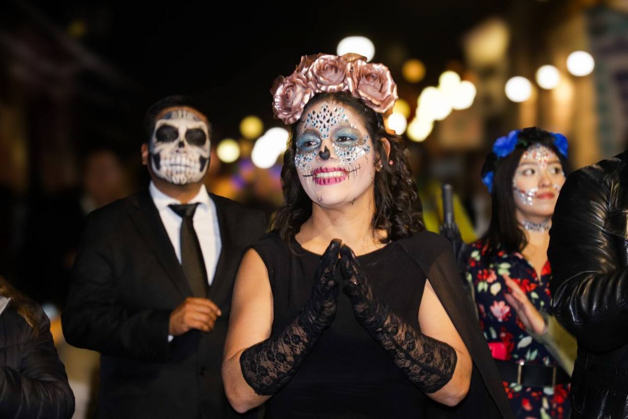 San Andrés Cholula vive la tradición con el carnaval "Un viaje al Mictlán"