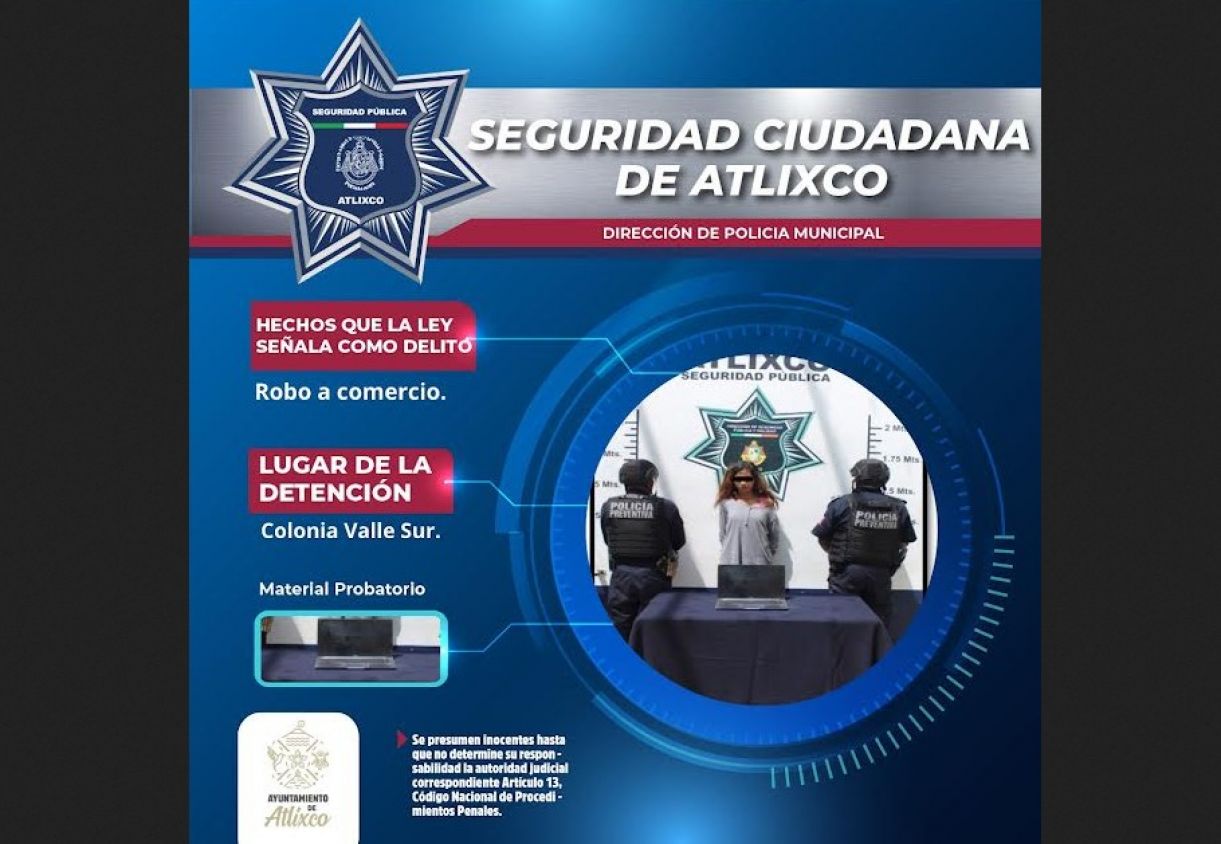 Detención rápida tras robo en Valle Sur