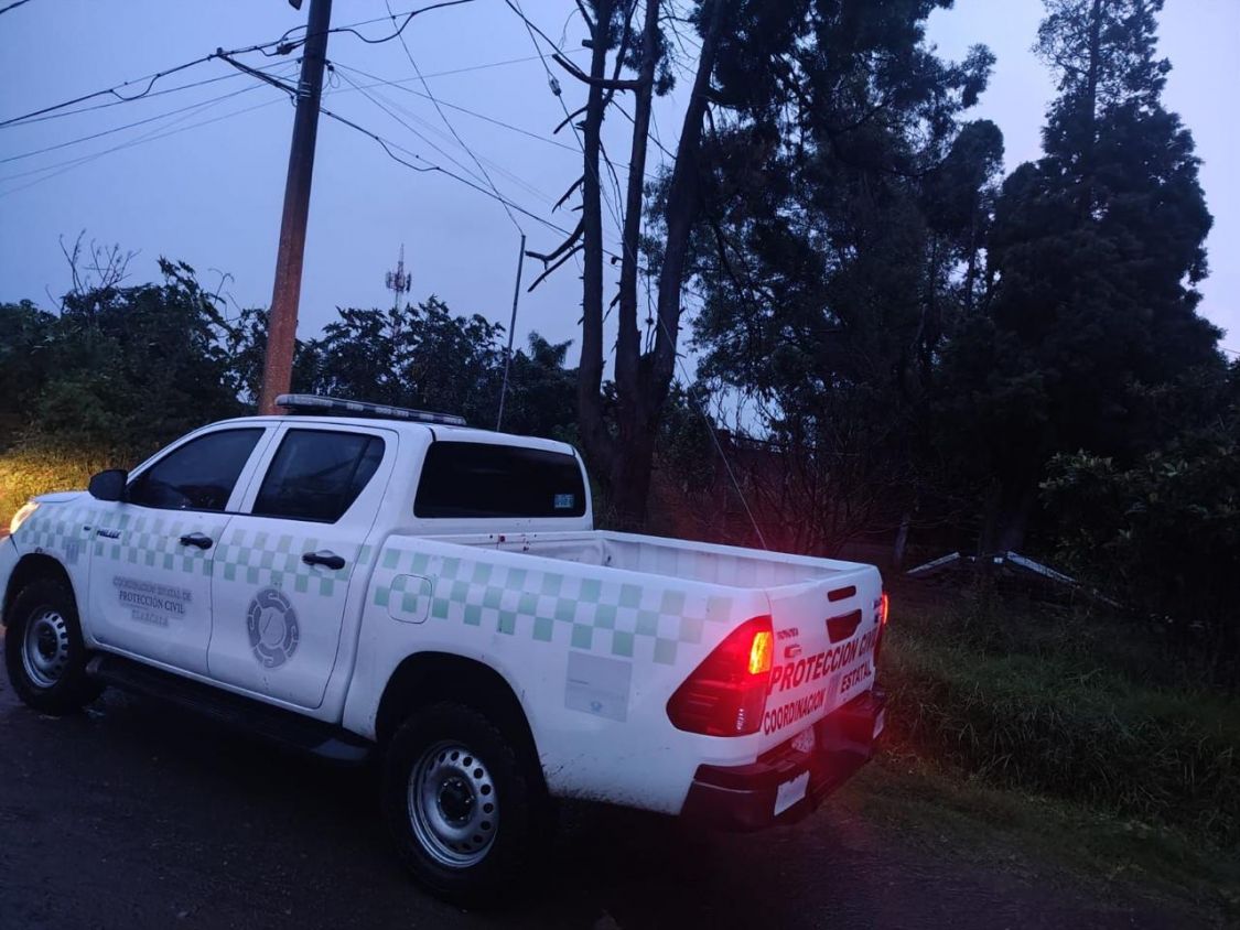 Lluvias en Tlaxcala dejan daños materiales; Protección Civil actúa de inmediato