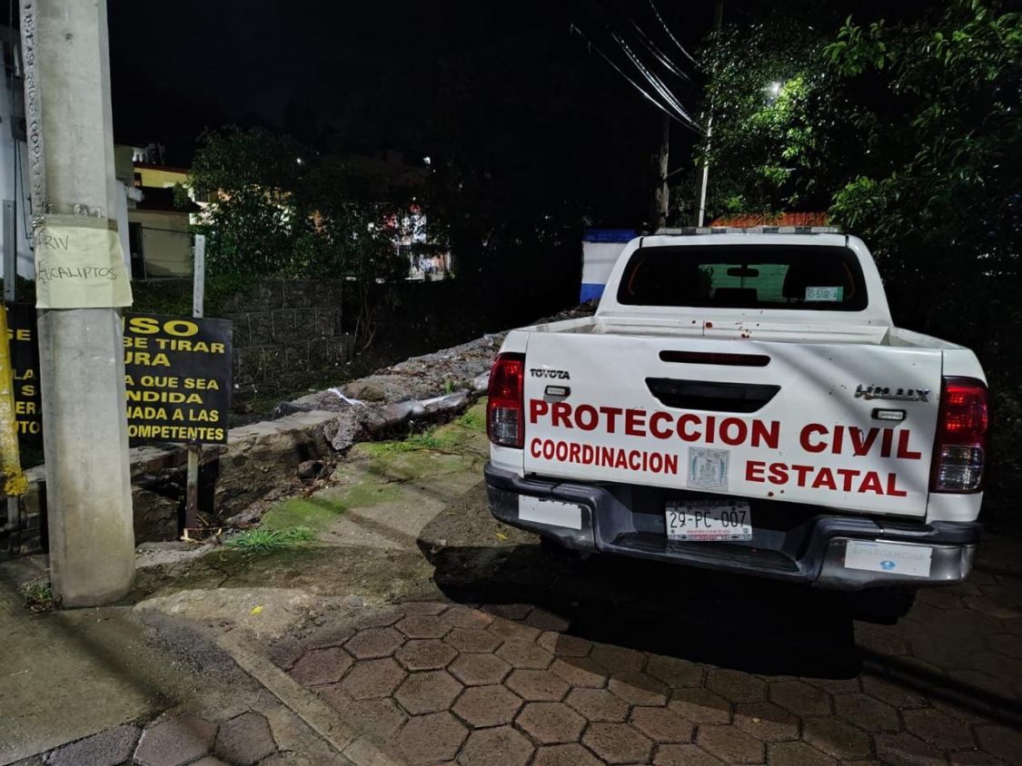 Tlaxcala: Protección Civil atiende inundaciones y daños tras fuertes lluvias