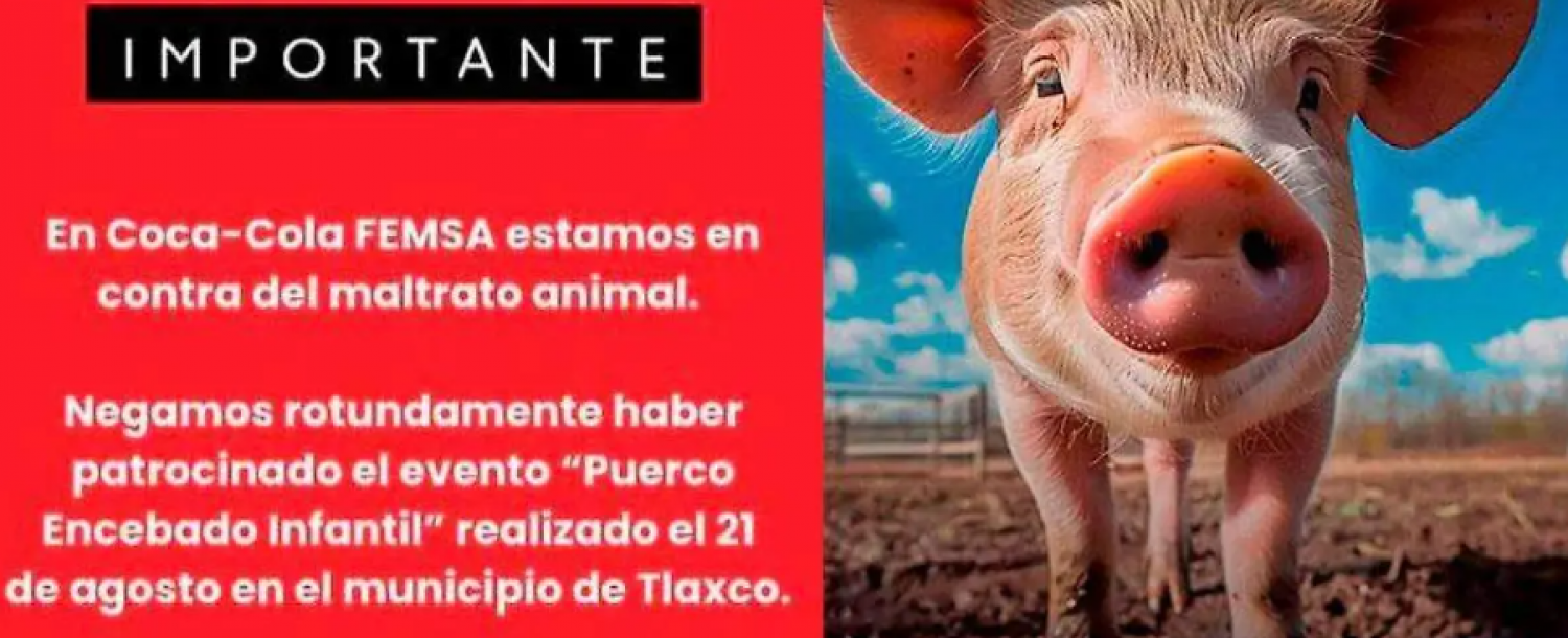 Coca-Cola FEMSA y G-TiDE niegan patrocinio del “Puerco Encebado”