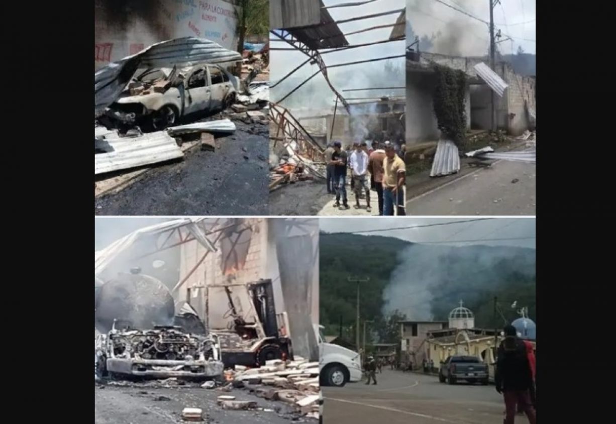Explosión de pipa en Tlaltzala, Veracruz