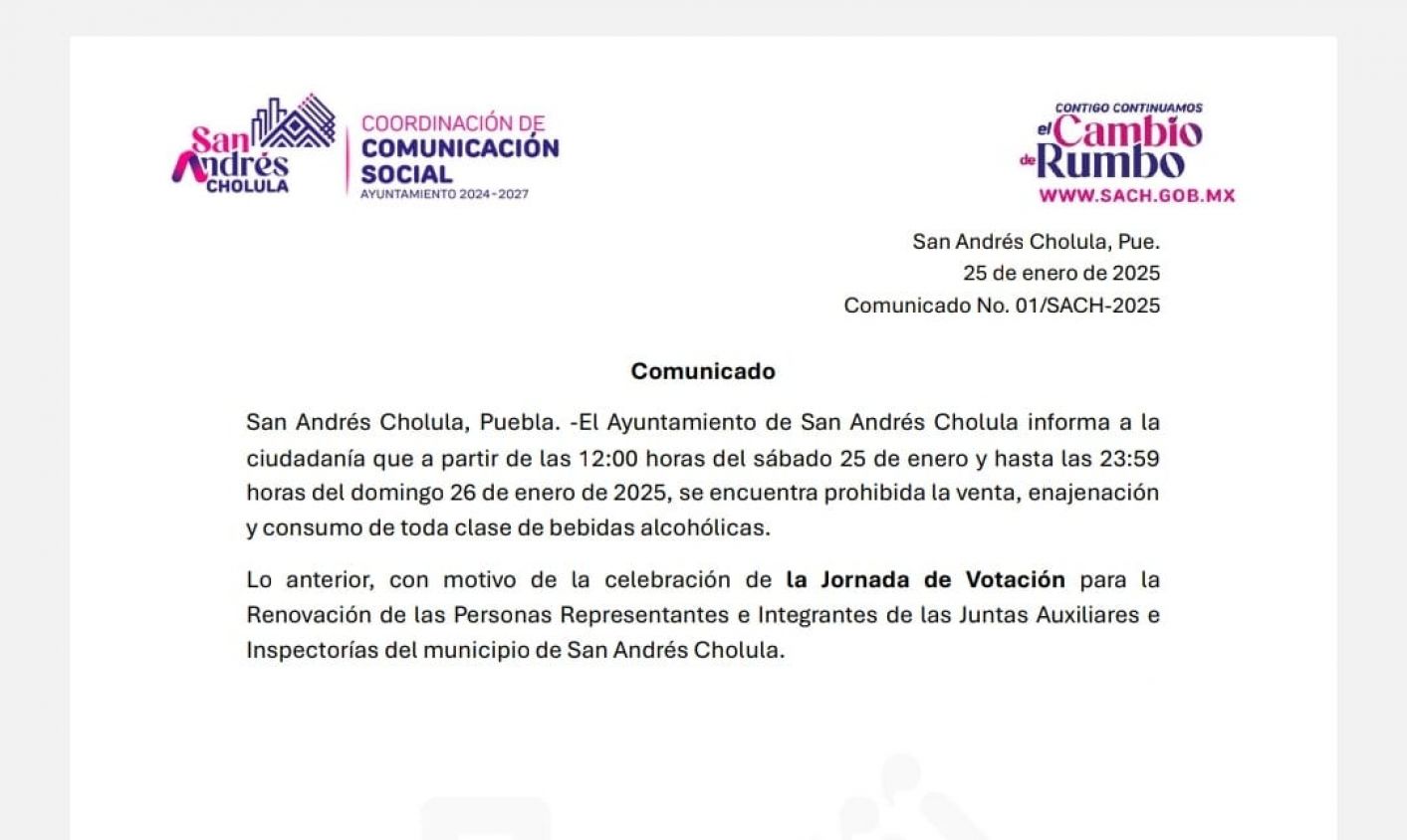 comunicado