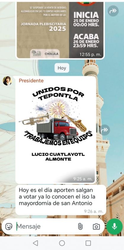 Responsabilizan a Leonardo Cuatlayotl por hechos violentos de Tepontla