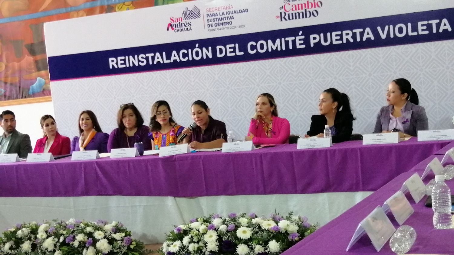 Reinstalan el Comité Municipal de Puerta Violeta: San Andrés Cholula