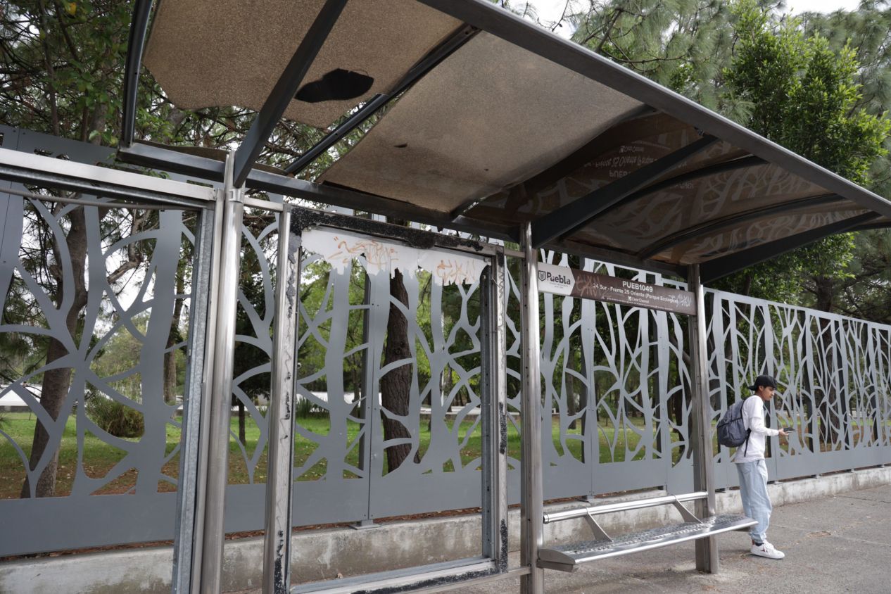 Paraderos del transporte público en Puebla contarán con cámaras de vigilancia vinculadas al C5