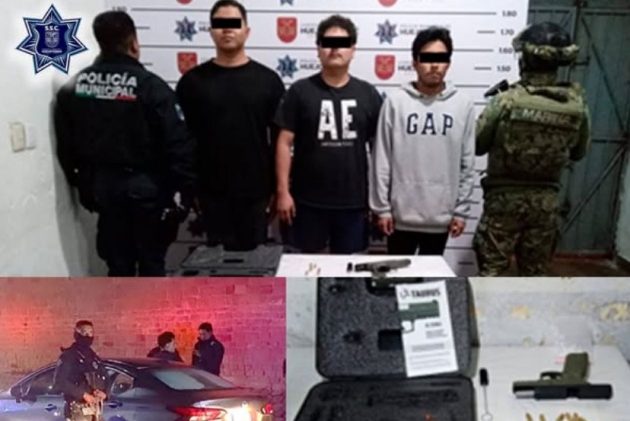 Huejotzingo: Tres operativos dejan seis detenidos por diversos delitos