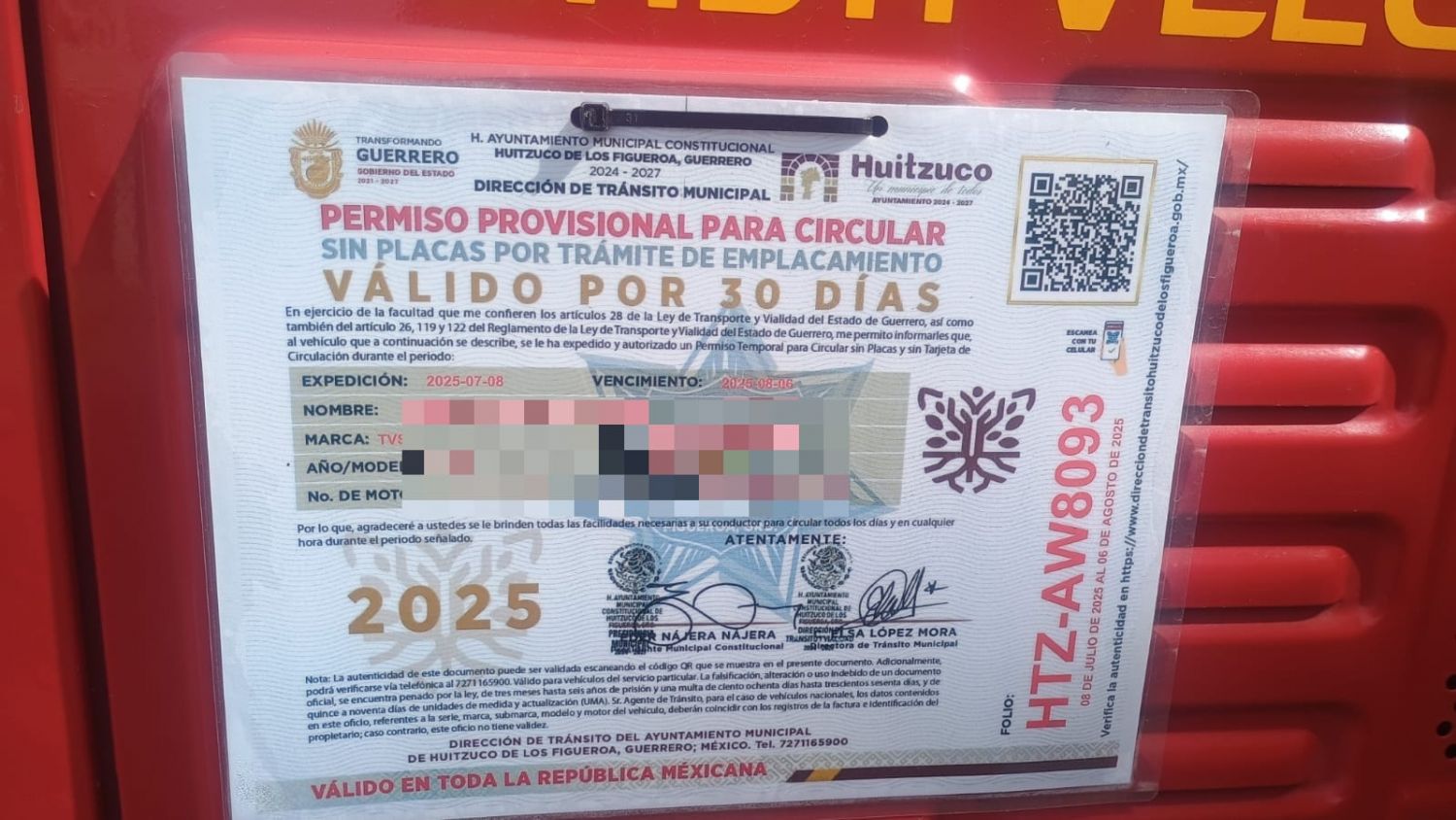 Dirección de Vialidad de Cuautlancingo asegura mototaxis que circulaban de manera irregular 