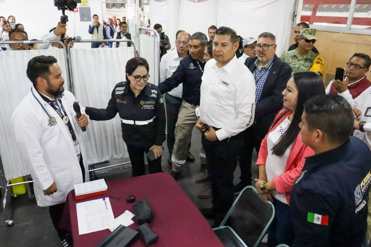Tonantzin Fernández supervisa refugio temporal y fortalece acciones preventivas en San Pedro Cholula